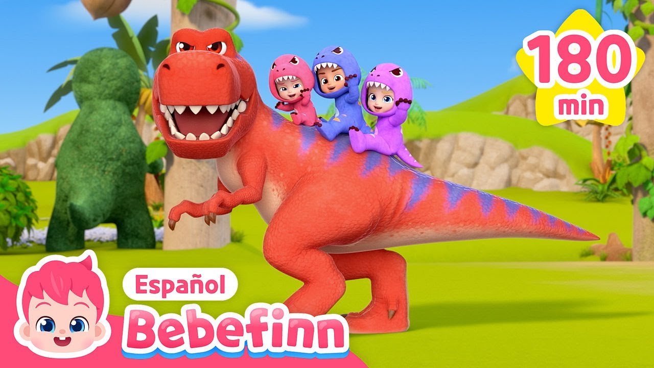 T-Rex el Mejor Cazador y Más | Canciones Infantiles | Bebefinn en español