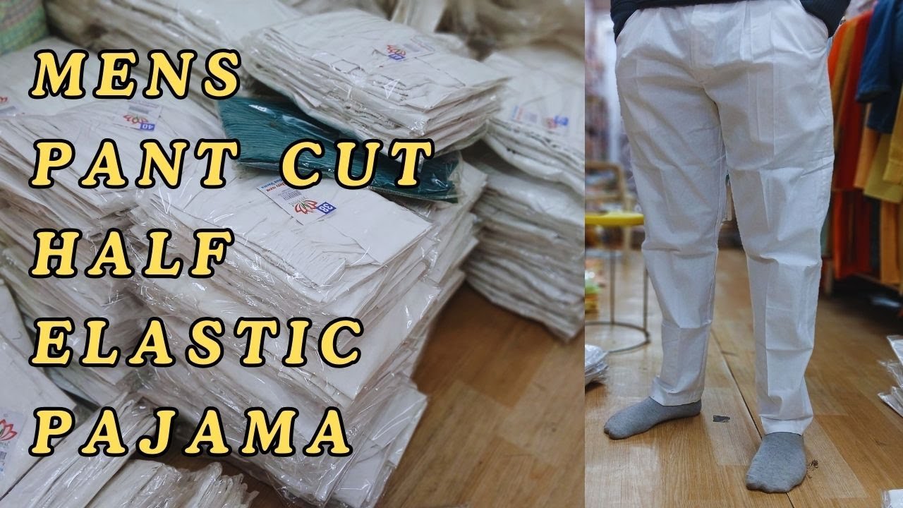 Mens khadi Pent Cut half elastic pajama ka collection aa gaya