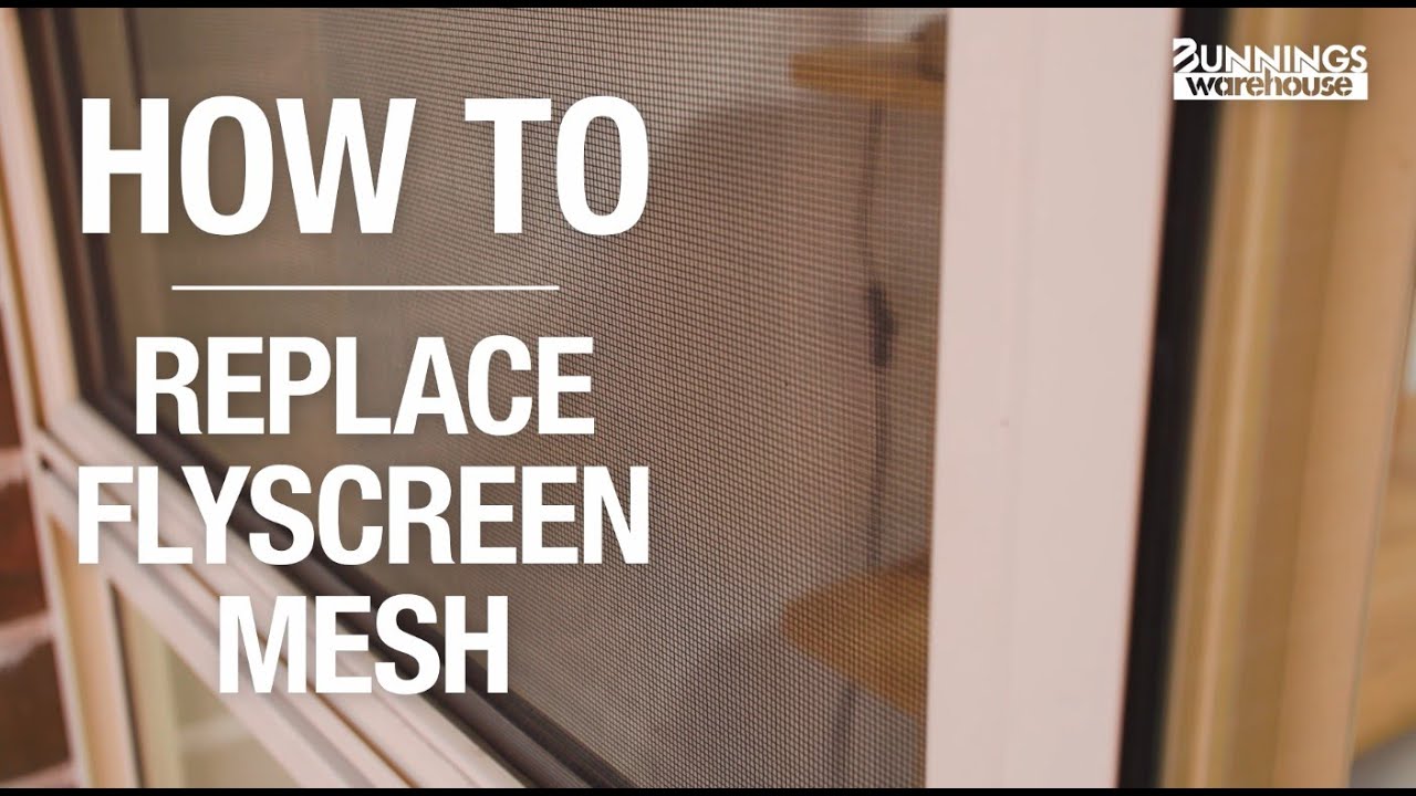 How To Replace Flyscreen Mesh - Bunnings Warehouse