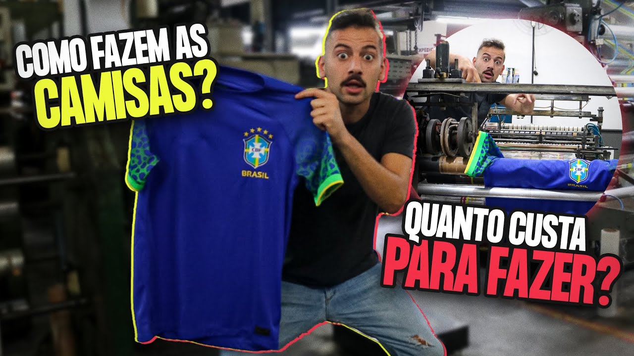 FUI NA FÁBRICA DE CAMISAS DE FUTEBOL!