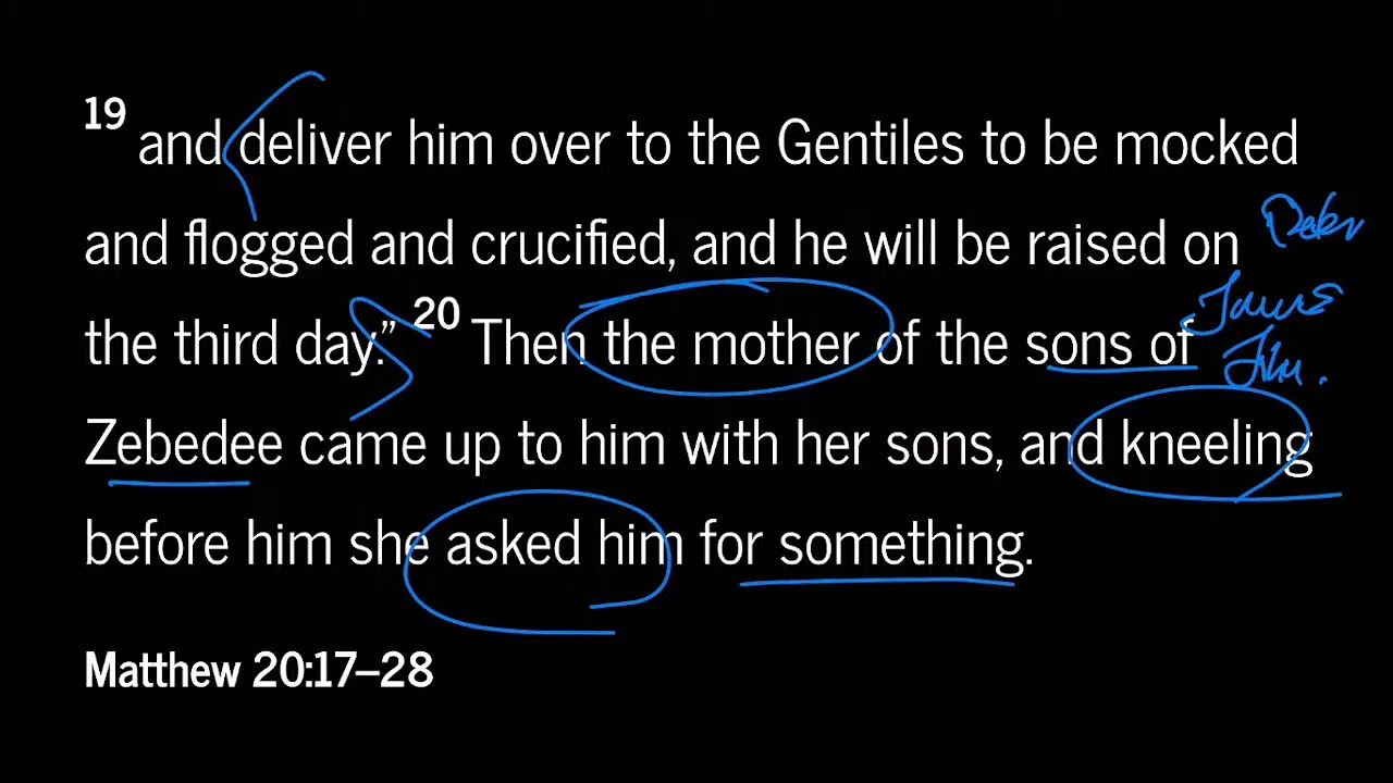Matthew 20:17-28 (March 5, 2026) Morning Devotional