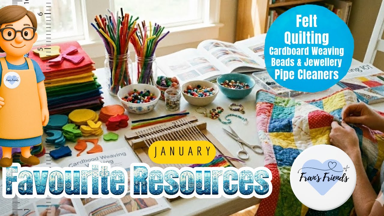 Fran's Crafting Resources: Felt, Quilting, Cardboard Weaving, Beads & Jewellery, and Pipecleaners