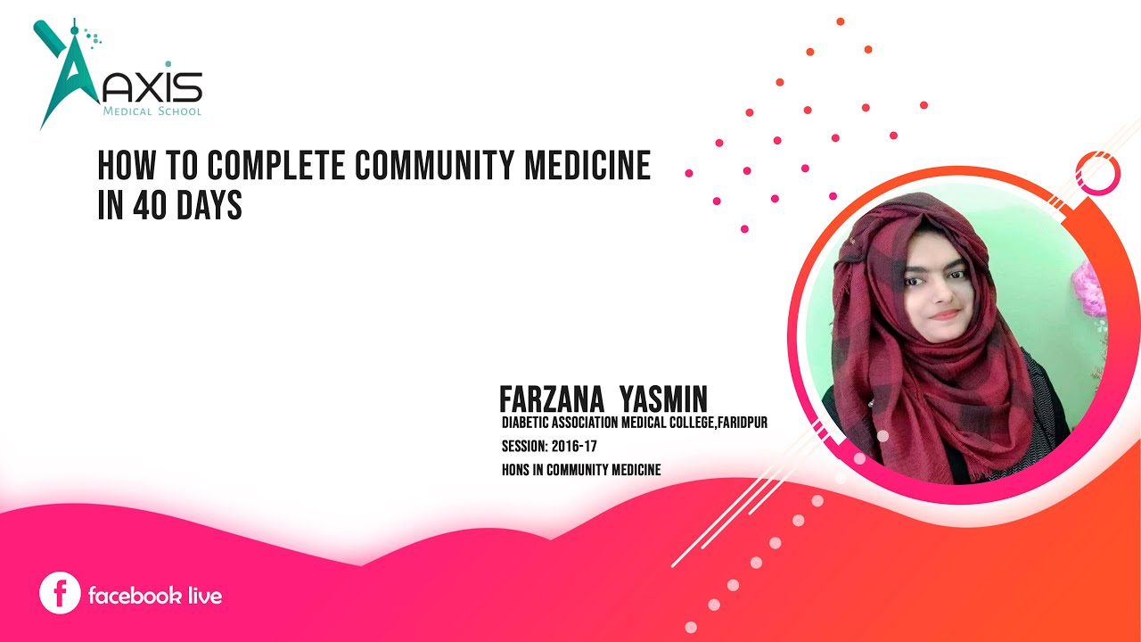 How To Complete Community Medicine In 40 Days