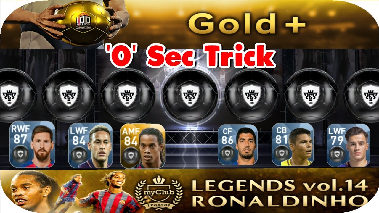 How to get BLACK BALLS in &times;10 Silver+ Players Packs | Trick | PES 2018 MOBILE
