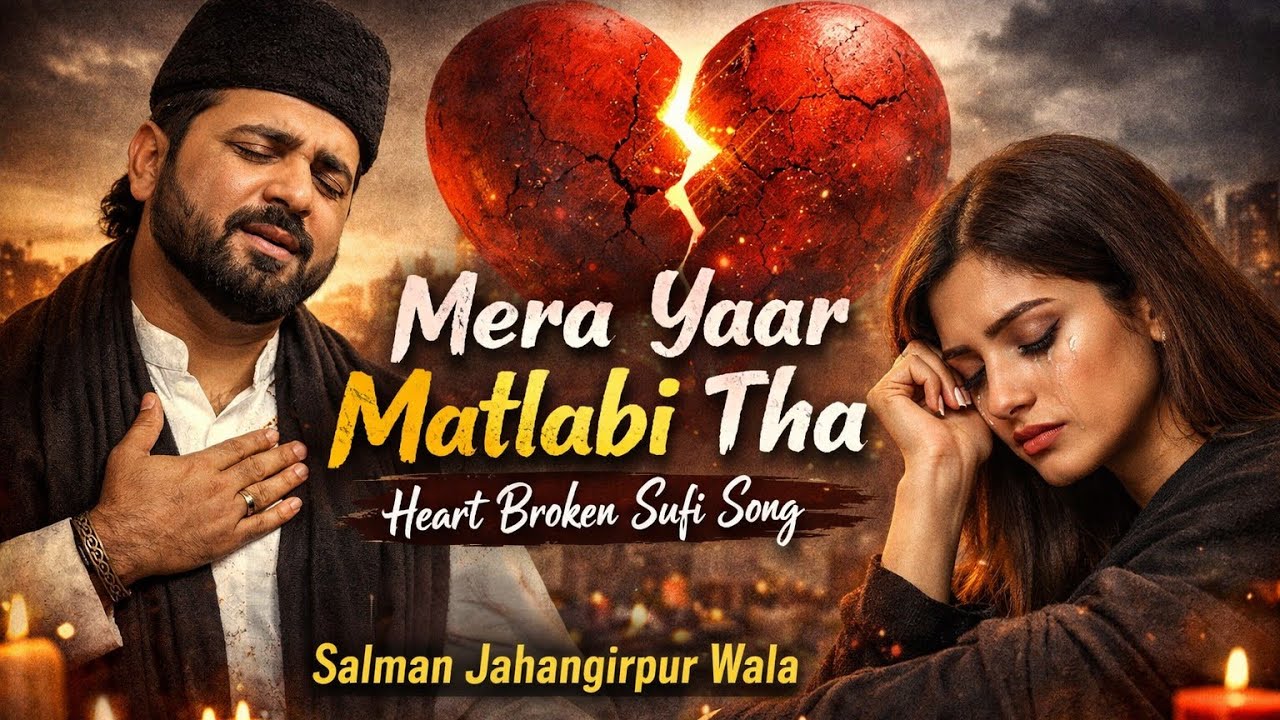 Mera Yaar Matlabi Tha | Heart Broken Sad Song 💔 | Emotional Sufi Song | Salman Jahangirpur Wala