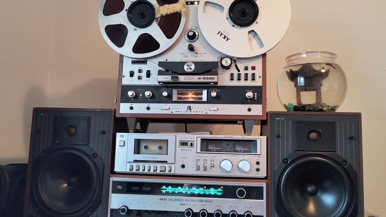 Reel to reel tape of Christmas music track one from radio station 