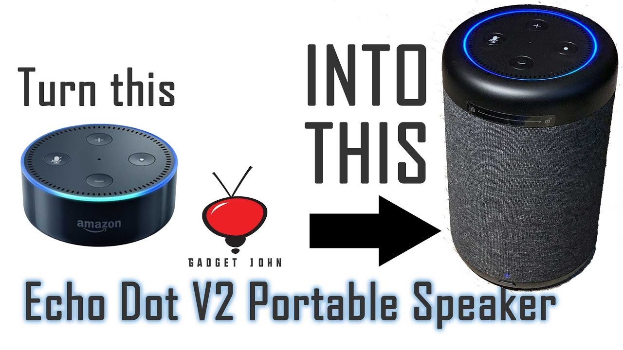Amazon Echo Dot v2 Portable Powered Speaker
