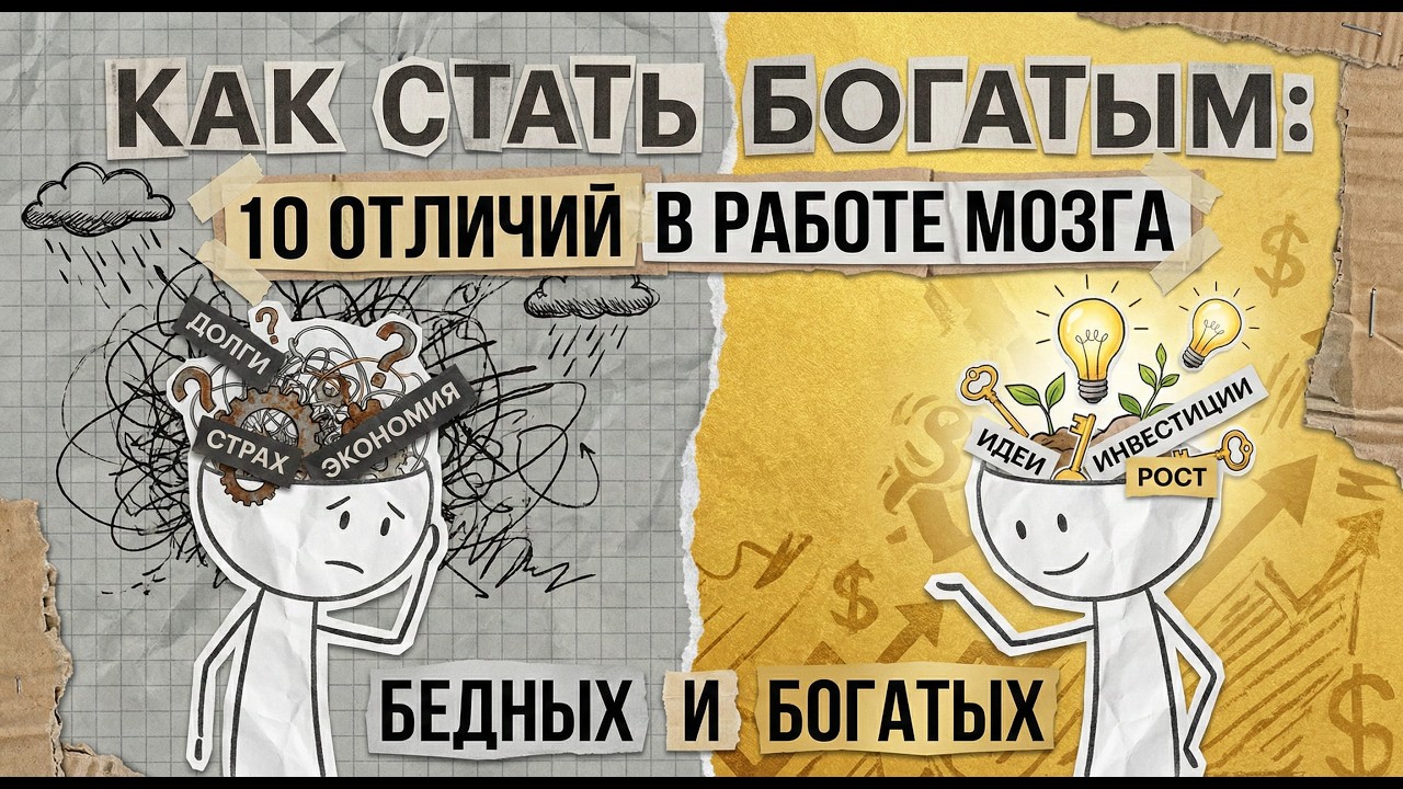 Как стать богатым: 10 отличий в работе МОЗГА богатых и бедных