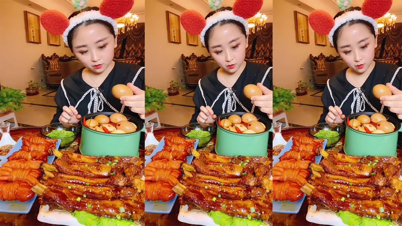 Eating Chinese Family Food