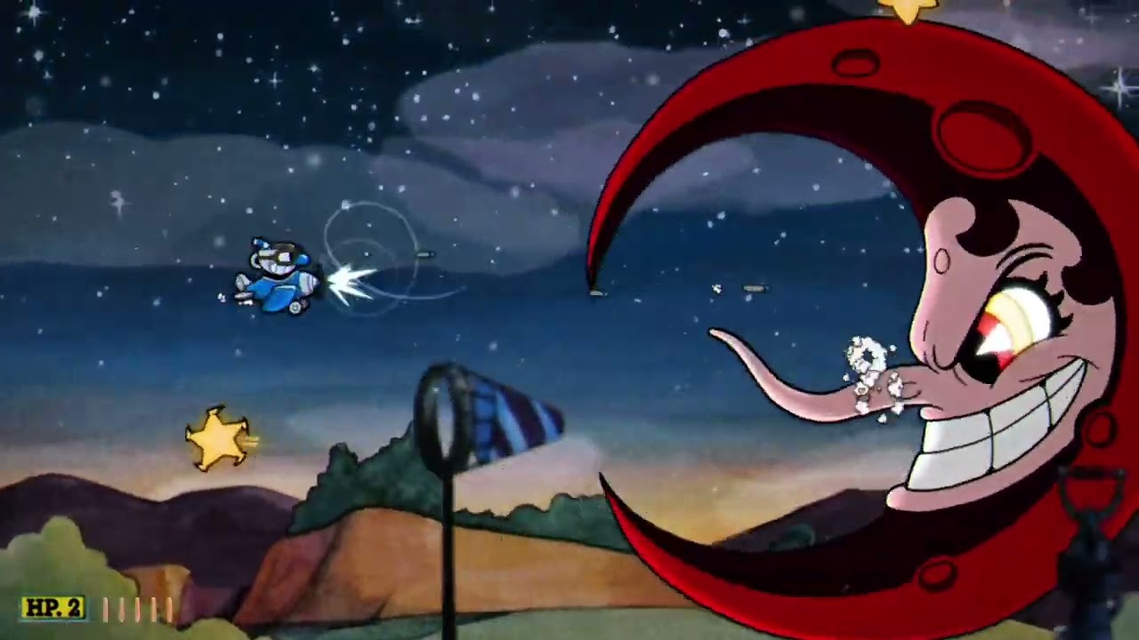 Defeating Hilda Berg in #cuphead 