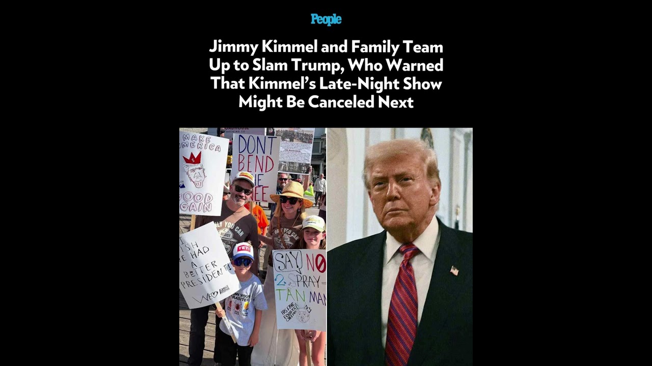 Jimmy Kimmel & Family Protest Trump After Late-Night Show Warning Goes Viral! 🔥📺