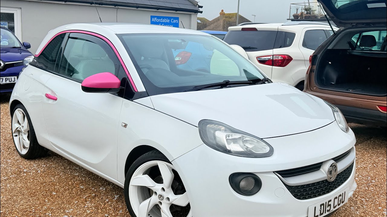 Vauxhall Adam White edition - PINK CAR - Affordable cars of Sussex for sale