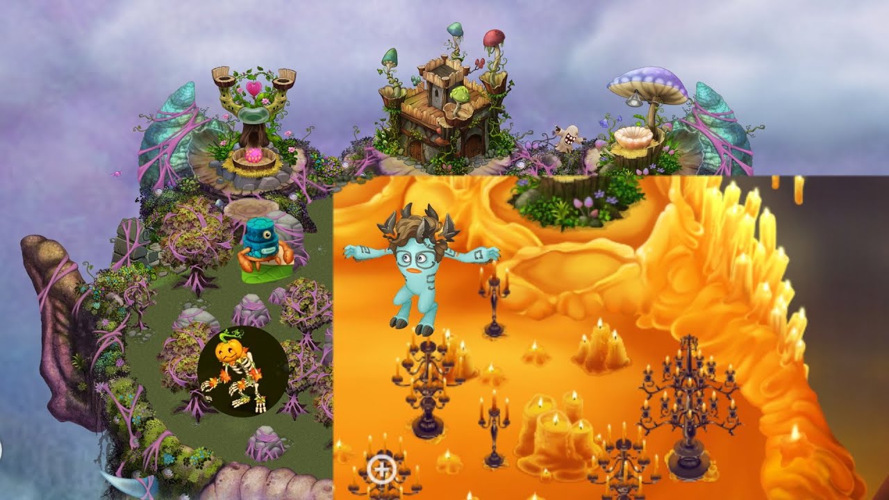 My singing monsters (werdo e ilha de planta espelhada?)