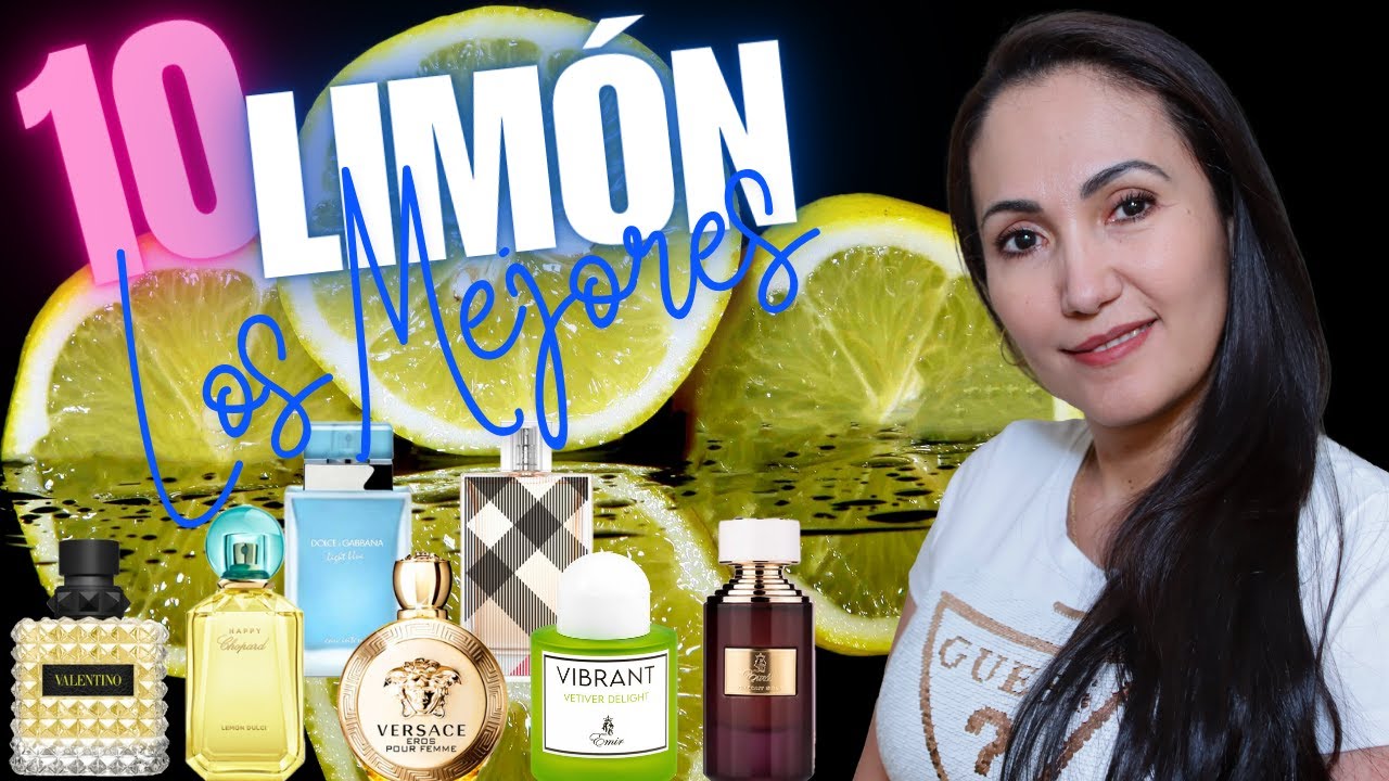 Top Perfumes con nota de Limón, cítricos vibrantes, chispeantes, alegres, energizantes, mujer 2024