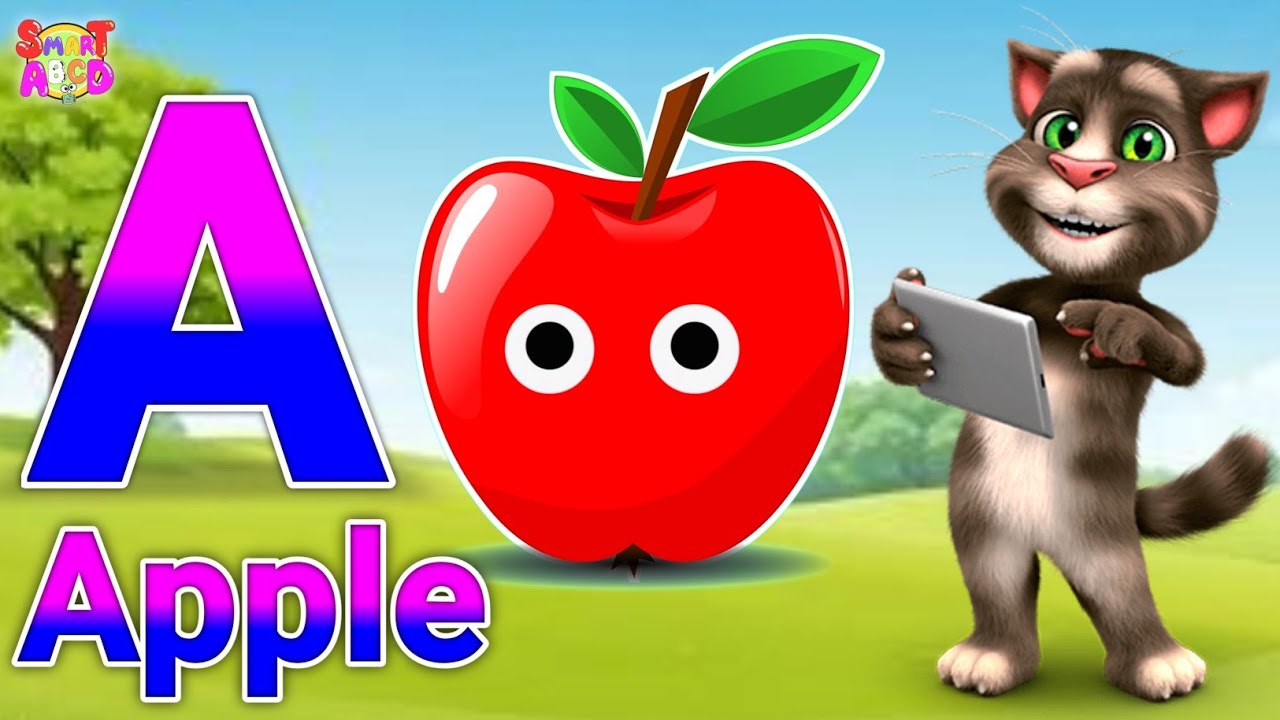 Phonics Song 2 with TWO Words in 3D - A For Apple🍎🍏- ABC Alphabet Songs with Sounds for Children's