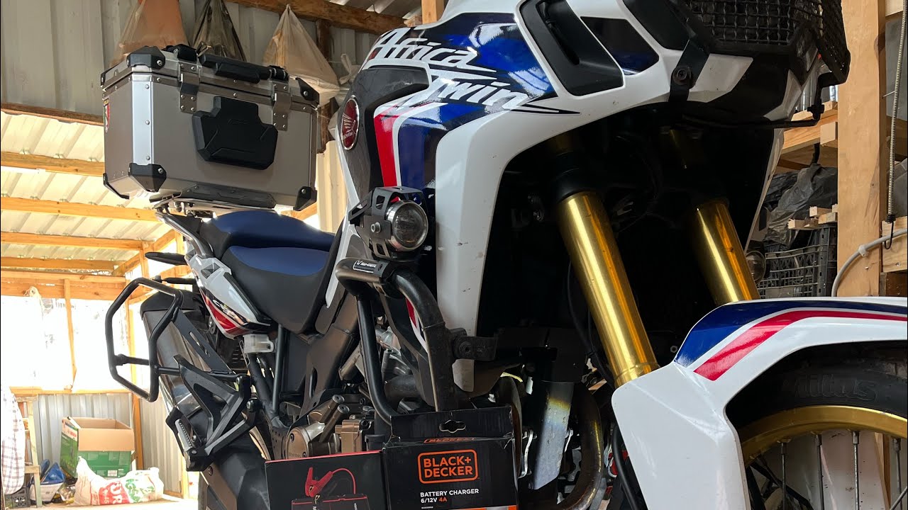 Honda CRF Africa Twin DCT Yağ bakımı ve akü bakımı cihazları incelemesi günlük bakım önerileri