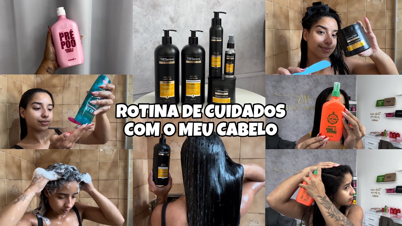 TESTEI A LINHA BRILHO LAMELAR DA TRESEMMÉ 💆🏽‍♀️💛🥕 | cabelo alinhado, brilhoso e macio