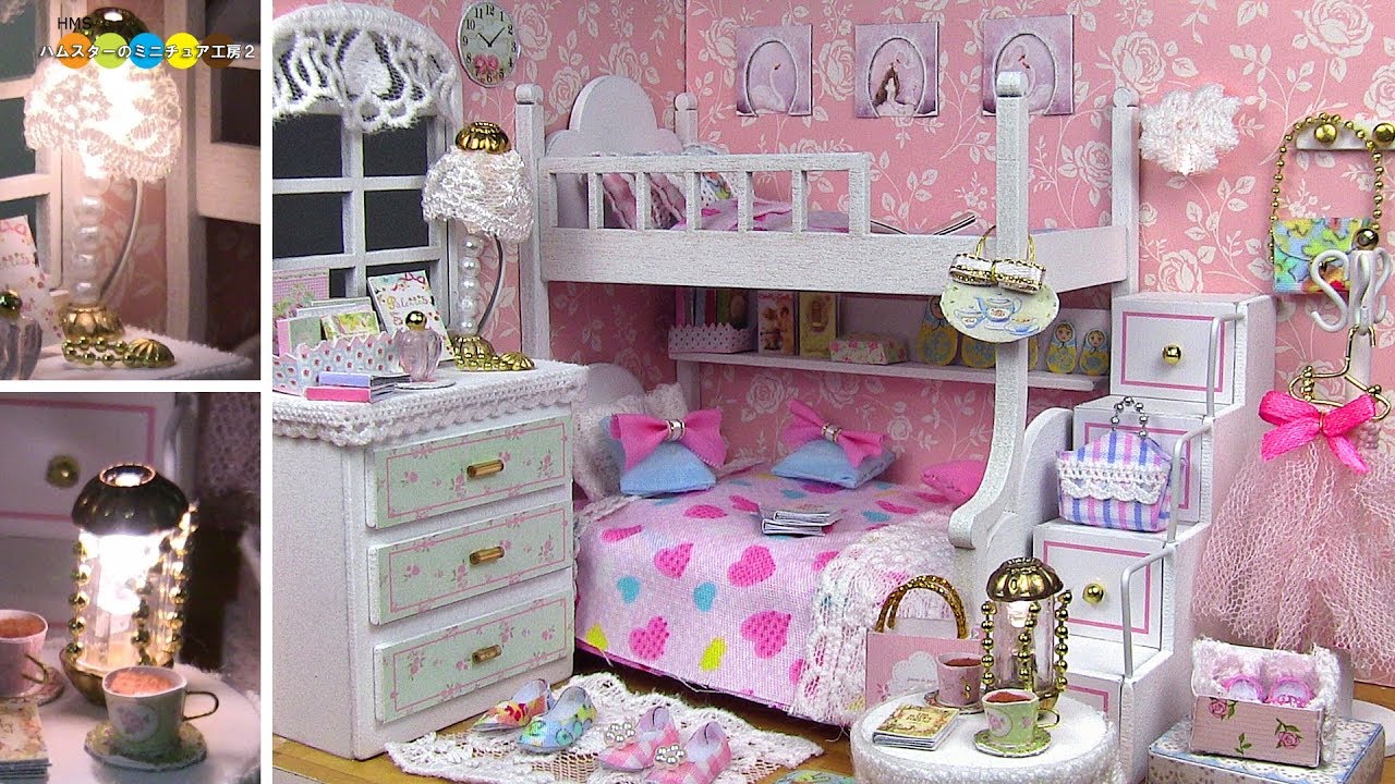 DIY Miniature Dollhouse kit   Dream Angels　ドールハウスキット　ドリームエンジェルス作り