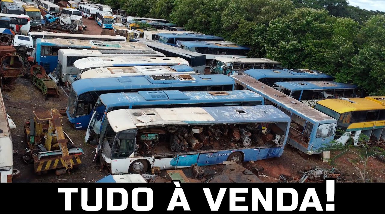O MAIOR DESMANCHE DE ÔNIBUS USADOS DO BRASIL TEM MUITAS OPORTUNIDADES!! COMPRE PEÇAS DE ÔNIBUS (PT2)