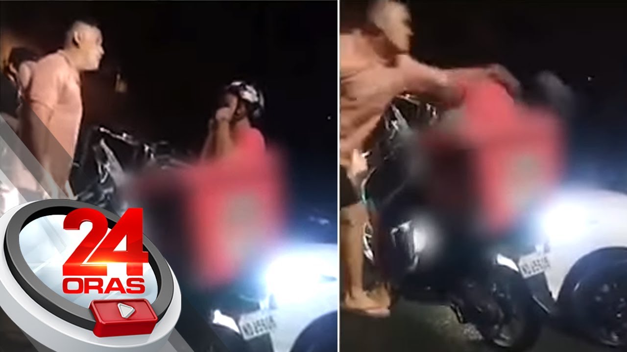 Motorist repeatedly hits motorcycle rider in Sampaloc traffic altercation | 24 Oras