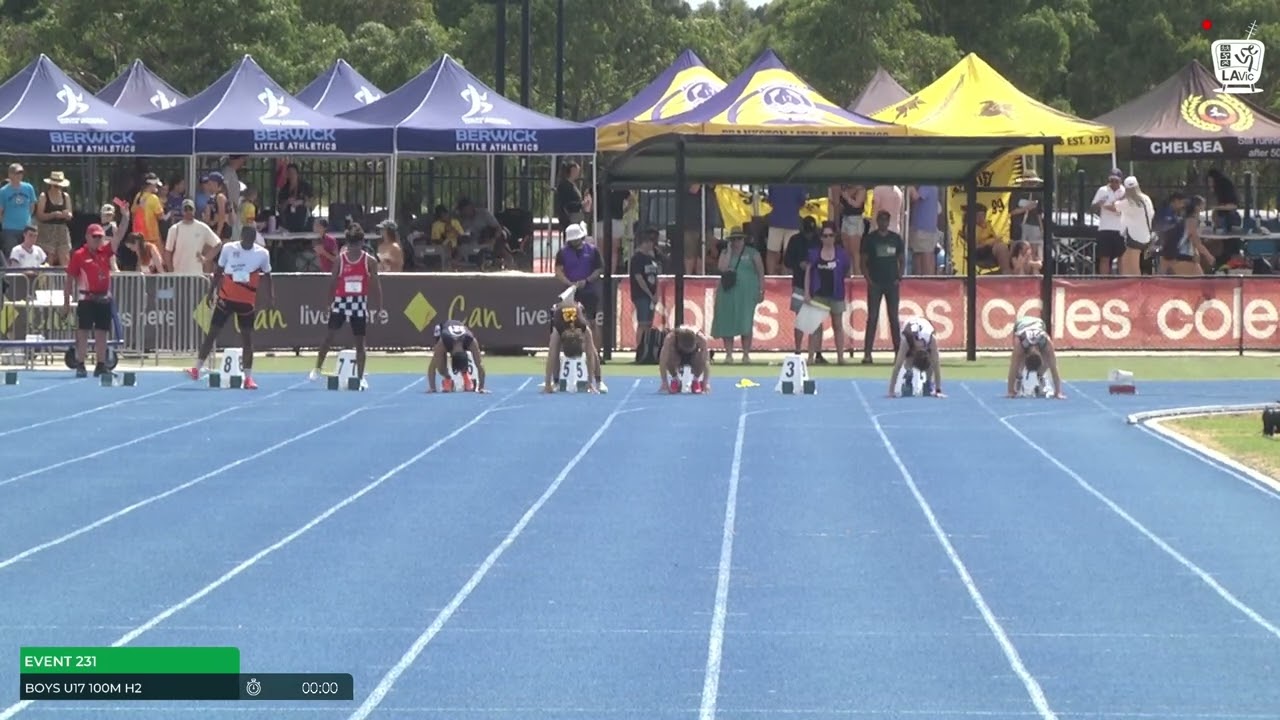Boys U17 100m Timed Final 2 : 2024-25 State Track and Field Championships