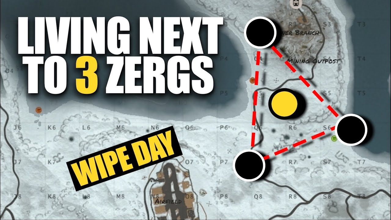 LIVING AMONG THE ZERGS and GETTING RAIDED on WIPE DAY | Rust Solo Survival (1 of 4)