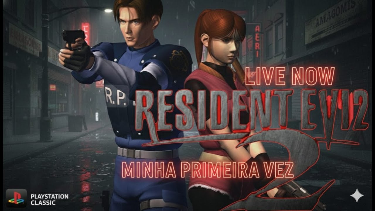 MINHA PRIMEIRA GAMEPLAY de Resident Evil 2 Clássico 🧟‍♂️ | Terror Raiz