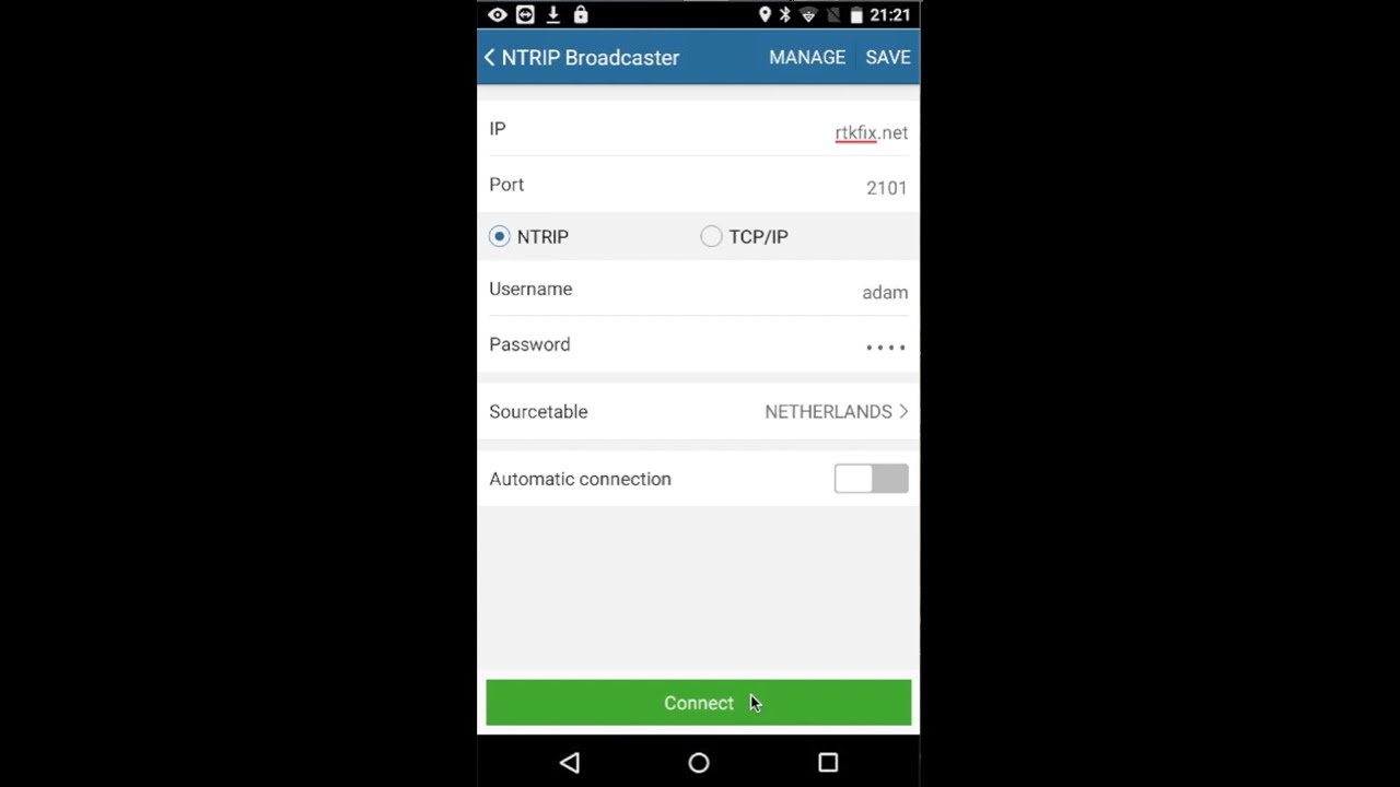 How to setup RTK FIX corrections in your GIStar surveying application