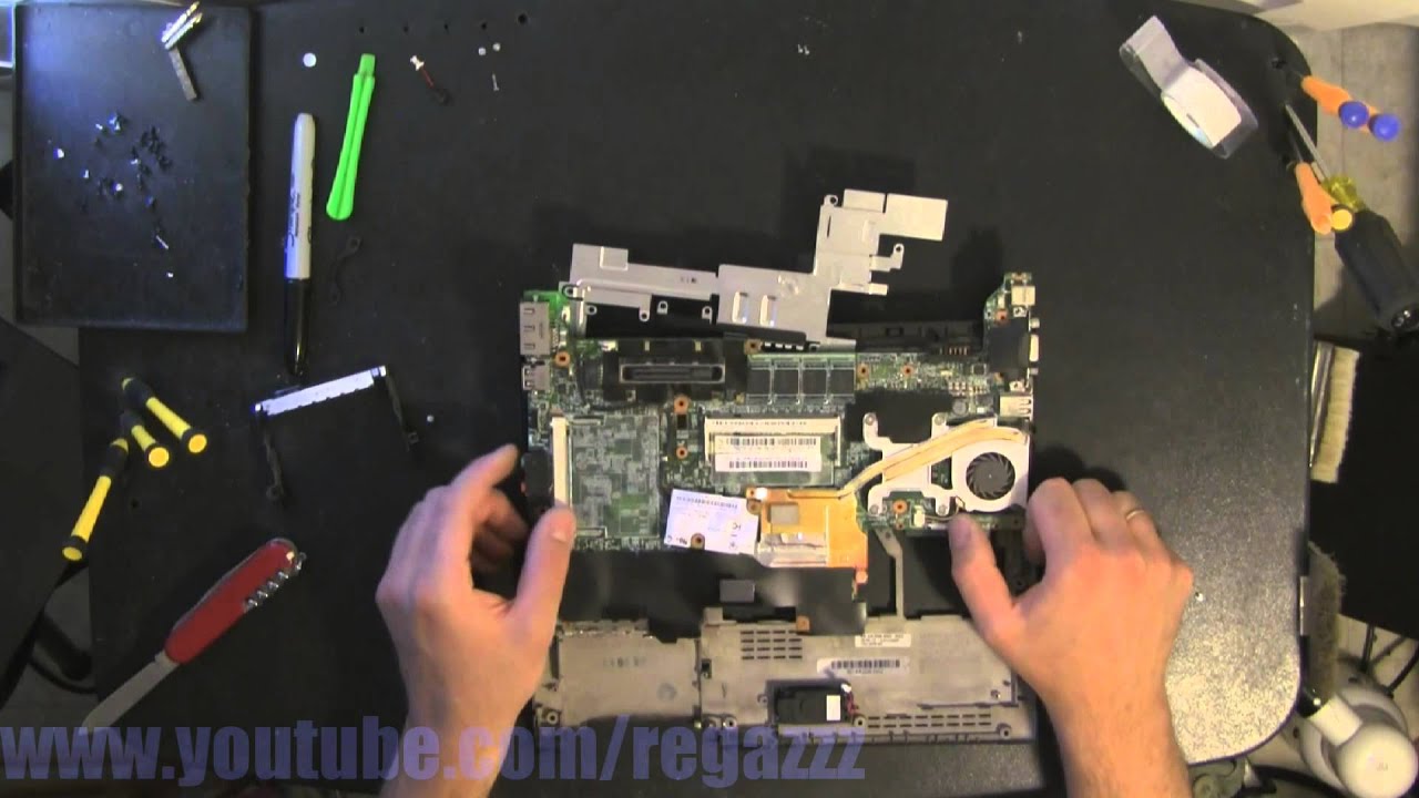 IBM X41 take apart video, disassemble, how to open disassembly