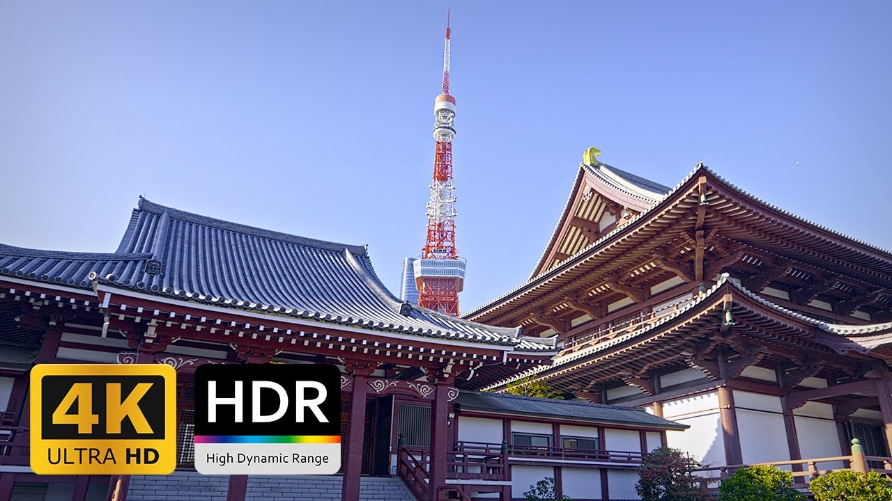 Tokyo Tower Christmas Market and Autumn Walk - 4K HDR