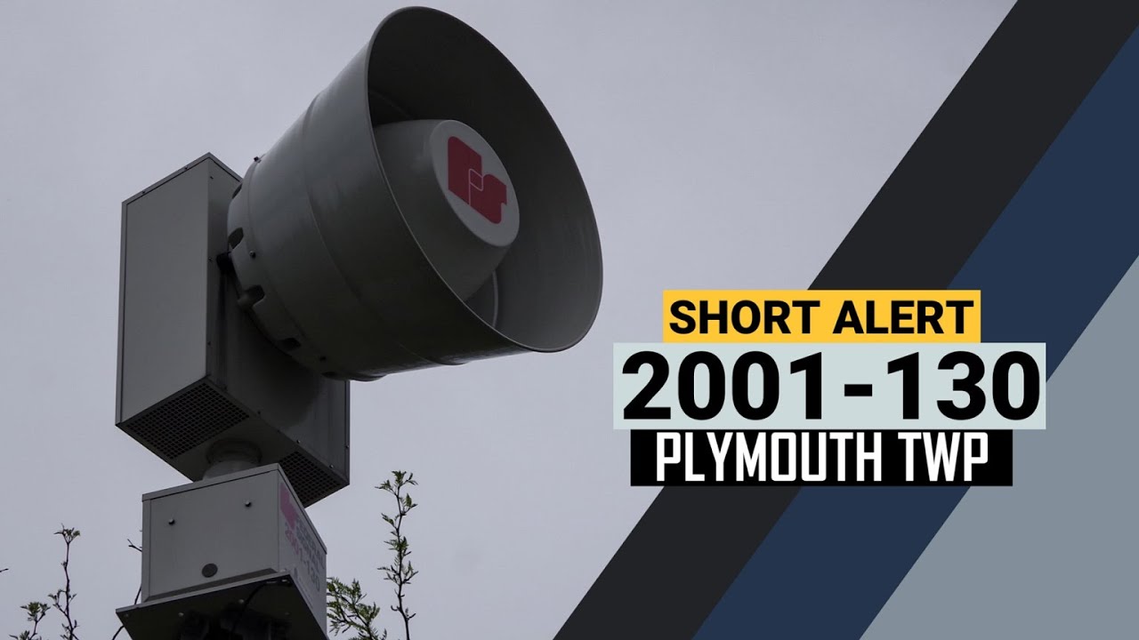Federal Signal 2001-130 | Short Alert | Plymouth Township, Michigan