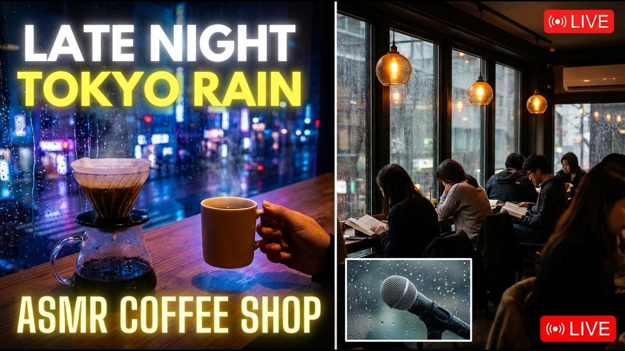 Gentle Rainy Night Japan 🌧️ Lofi Beats for Study, Sleep & Peaceful Focus