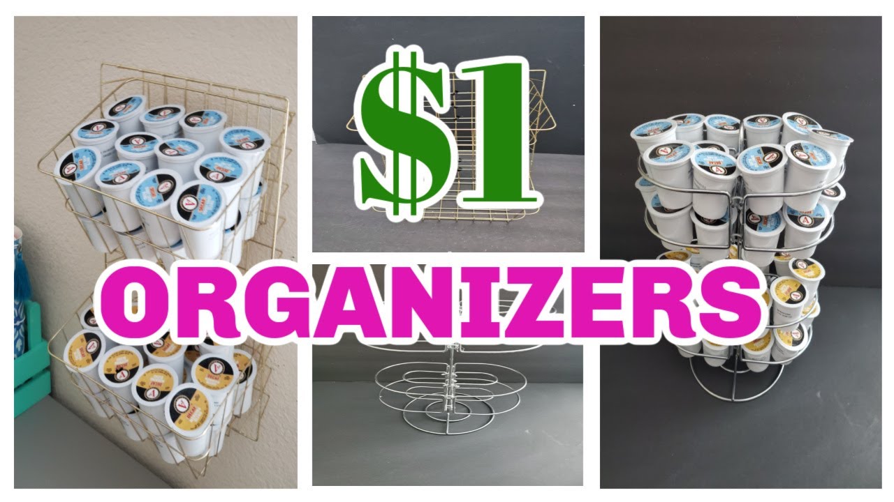 4 DOLLAR TREE DIY KCUP ORGANIZERS