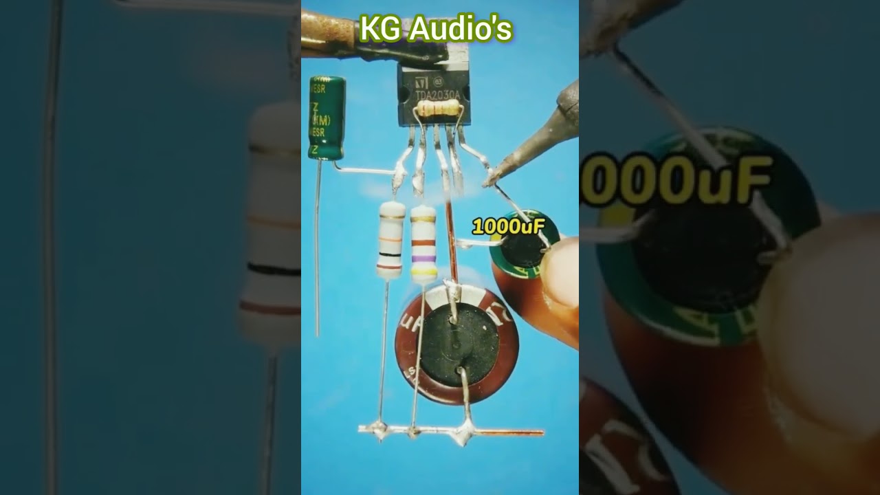tda2030 single supply dc volt audio amplifier