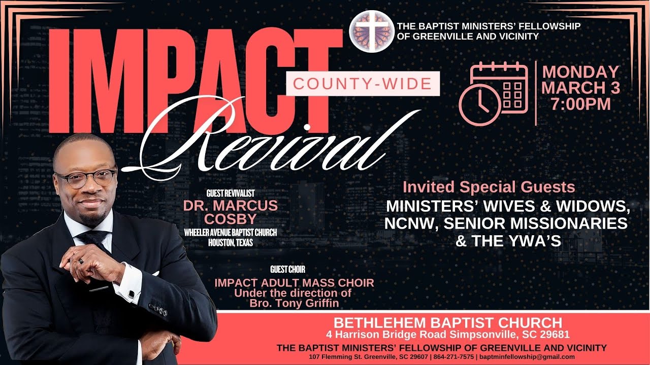 03.03.25 | Impact County- Wide Revival | Dr. Marcus Cosby