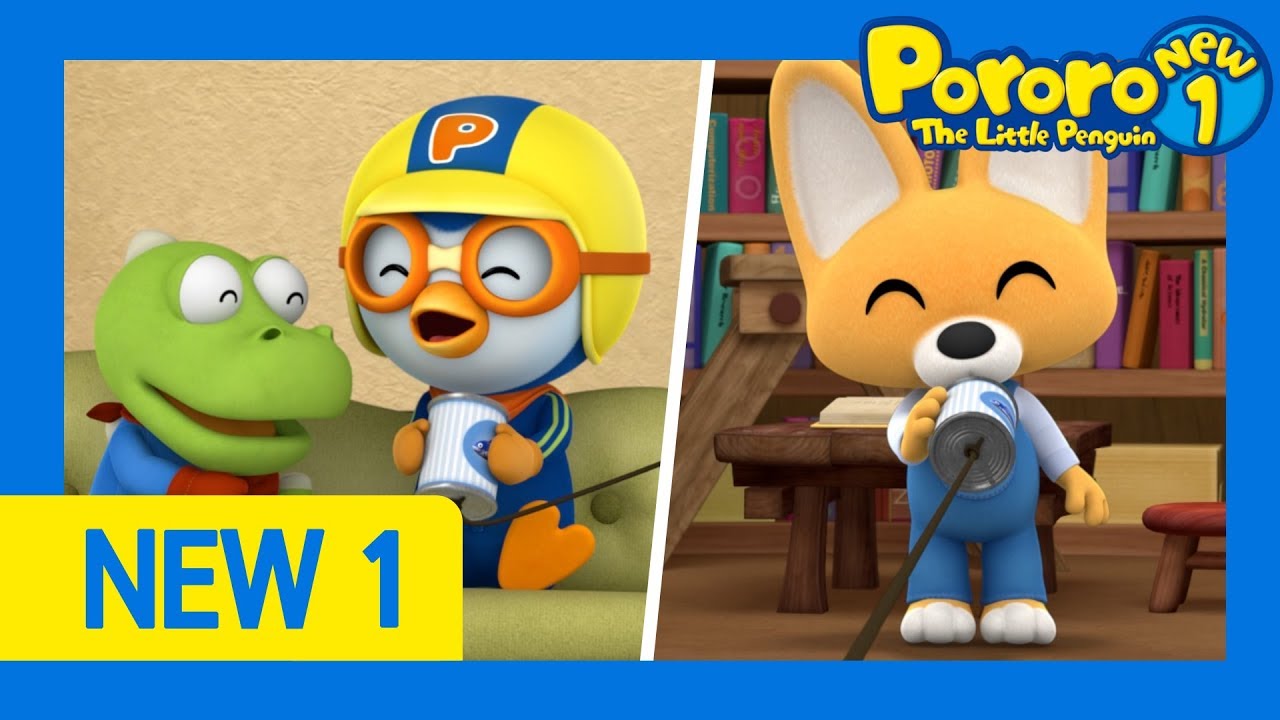 Pororo New1 | Ep44 The Amazing Tin Can | Eddy! Did you just make phones with cups? | Pororo HD