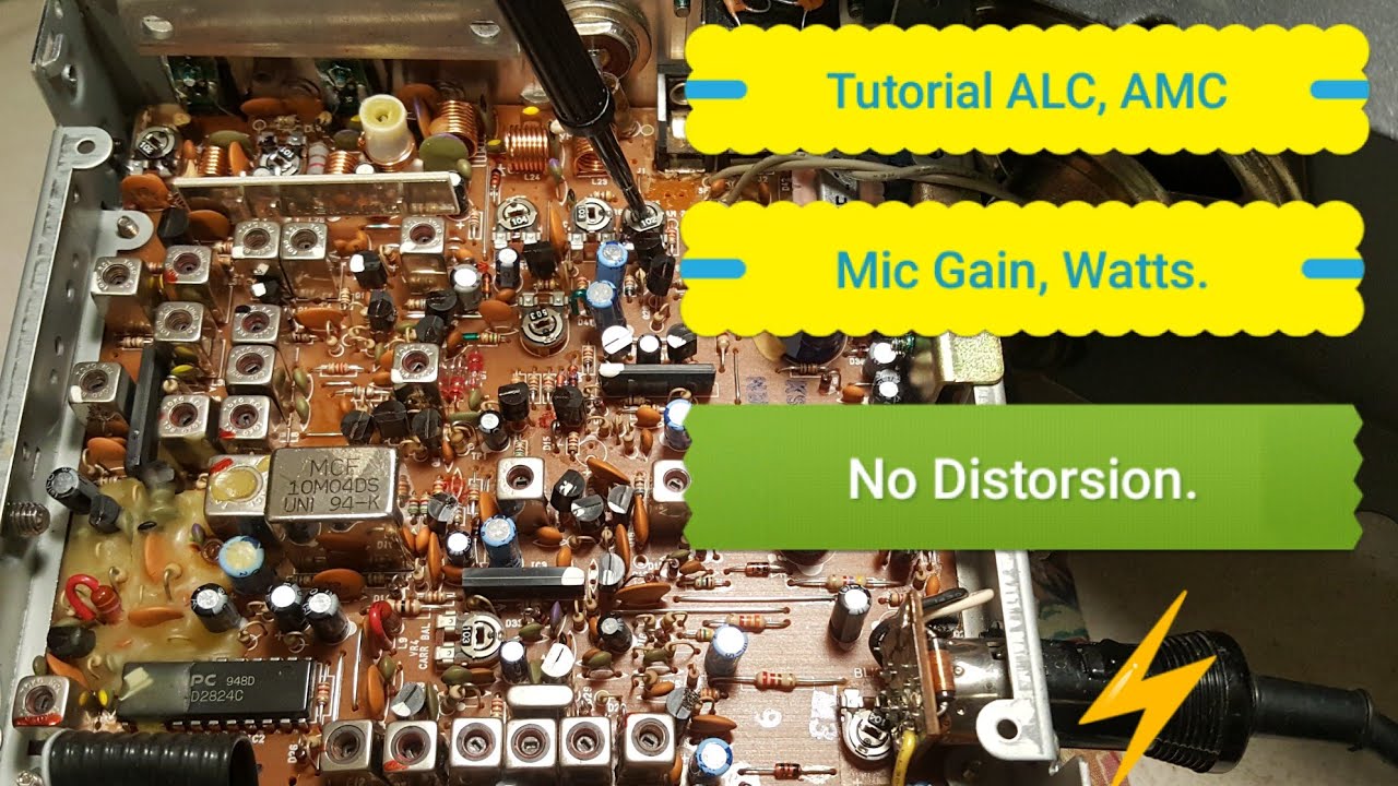 Tutorial, Mic gain, ALC en SSB, AMC en AM, en Radio CB y 10m.