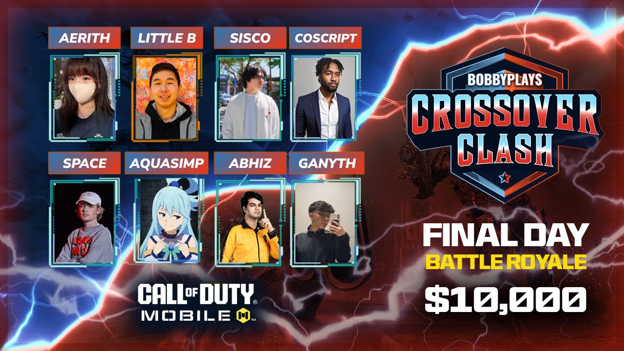 BobbyPlays $10,000 CROSSOVER CLASH TOURNEY DAY 2 (CoD: Mobile)