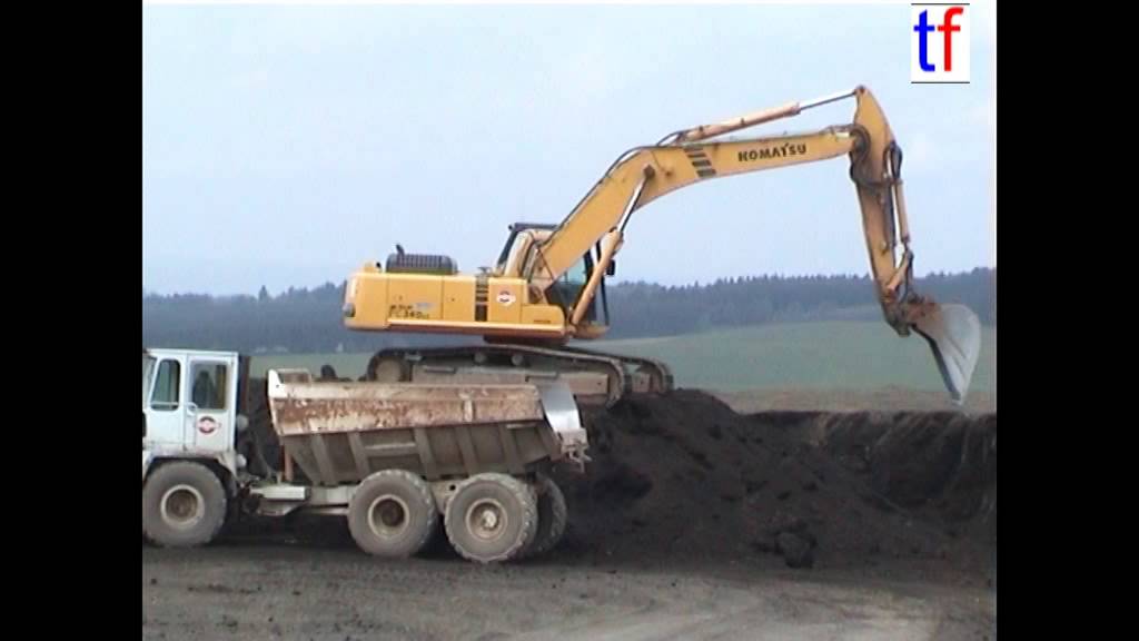 CAT D250E, O&K D23-2, Komatsu PC340NLC / Scherer Lava, Eifel, Germany.