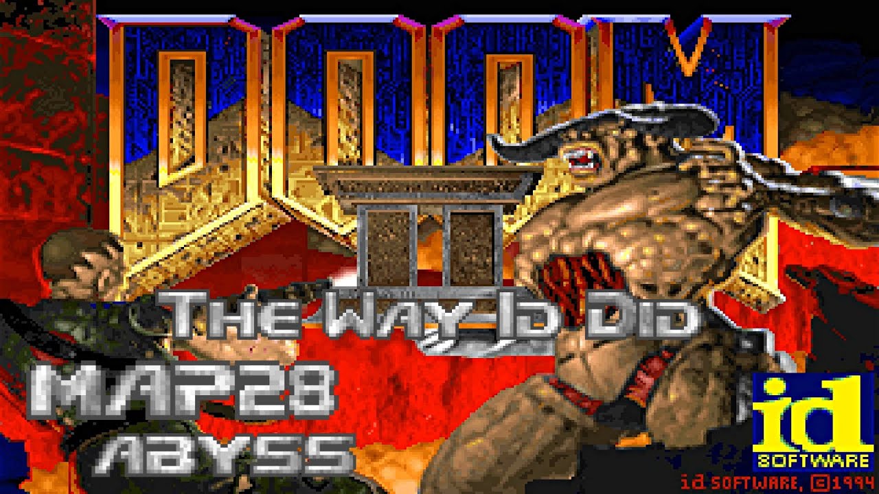 Doom 2 the Way id Did - Map28: Abyss (100%) [DOSBox]