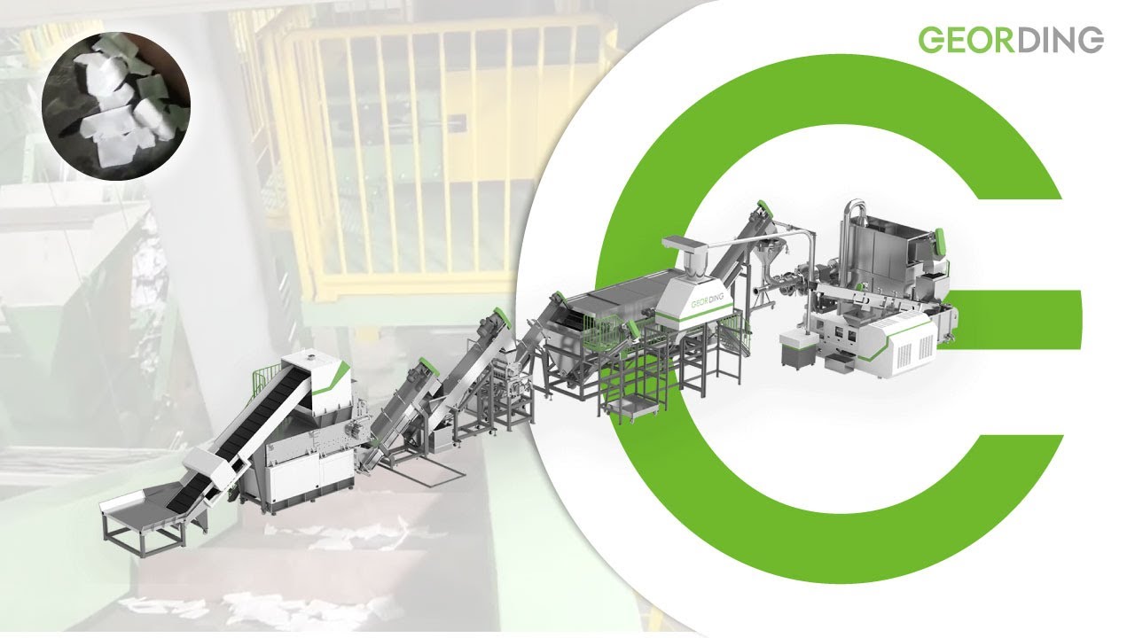 Crushing, Washing And Drying Whole Plant Facility For Plastic   GEORDING Project In Japan | GEORDING