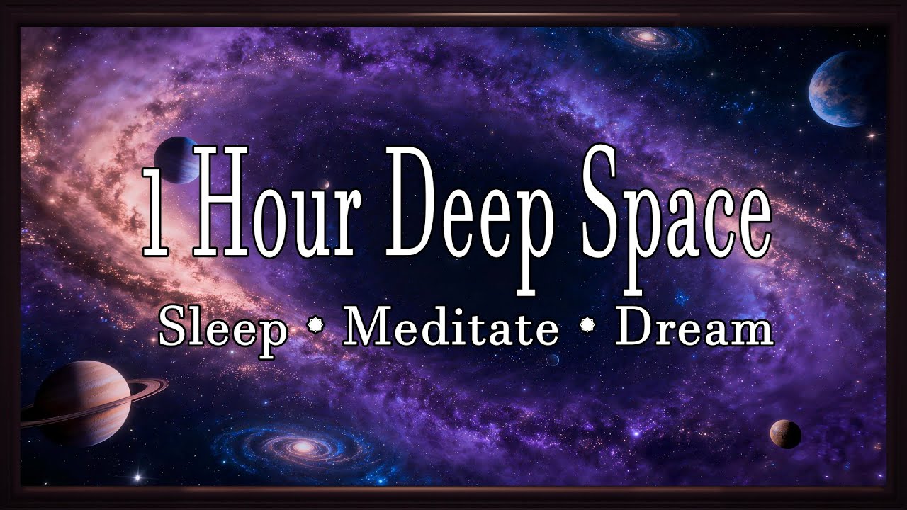 Cosmic Voyage 🌌 1 Hour Deep Space Ambient | 432Hz Healing Frequency & Floating Synths [4K]