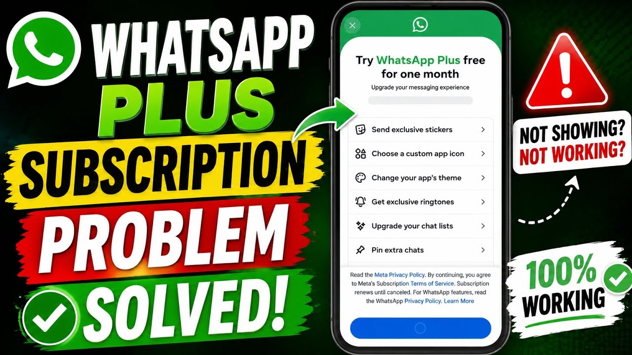 Проблема с подпиской WhatsApp Plus решена || Исправлена ошибка с новой подпиской WhatsApp