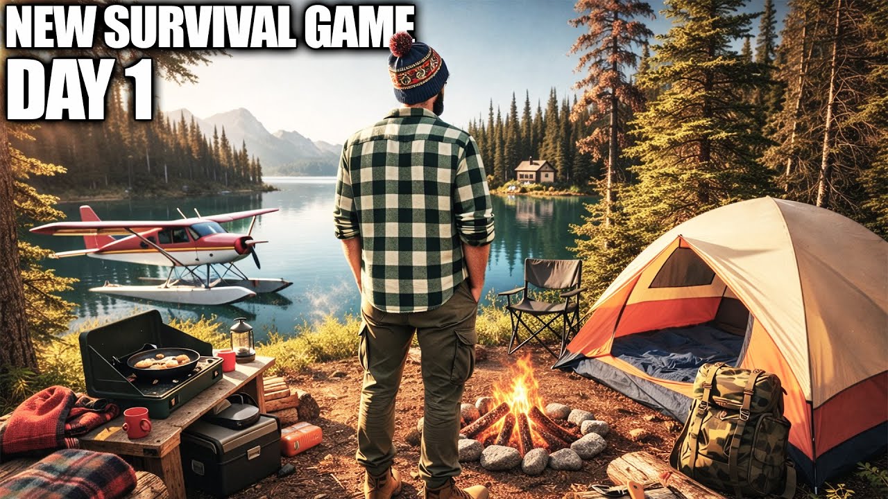 Can I Survive Day 1 in This Open World Camping Survival Game...