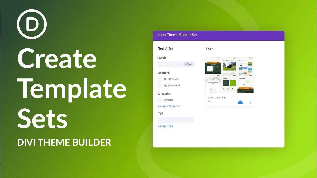 How to Create Template Sets In Divi!