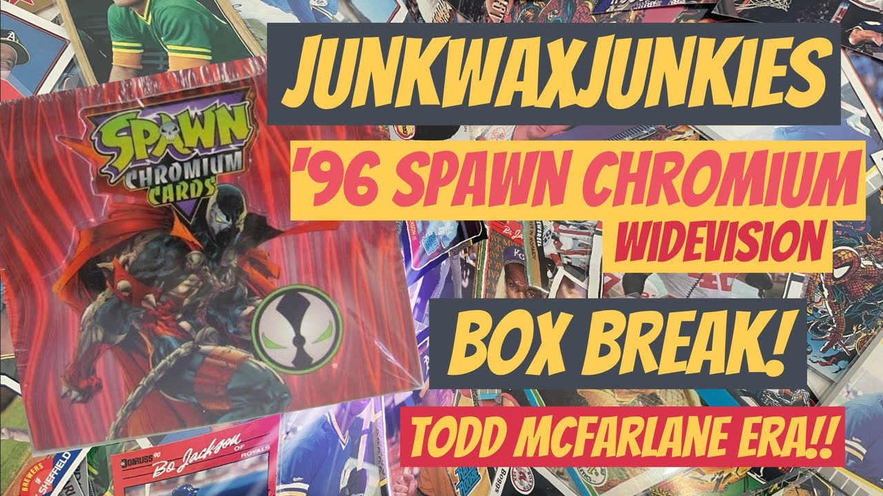 96 Spawn Chromium cards box break searching for rare inserts and cover art cards Mcfarlane Marvel