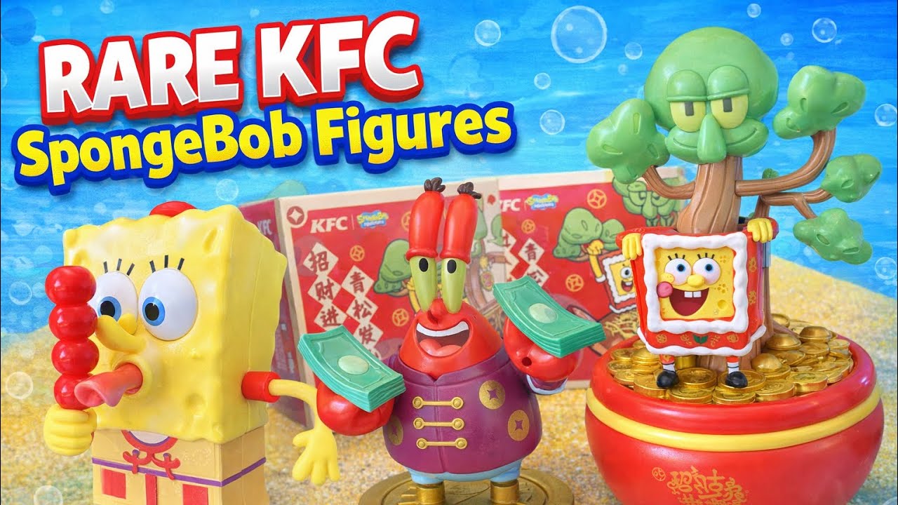 You’ve NEVER Seen SpongeBob Figures Like These! KFC China Exclusives