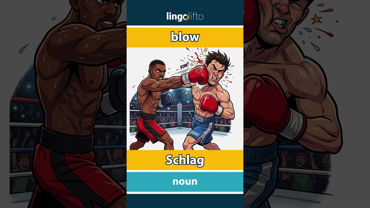 🇬🇧🇩🇪 blow - Schlag : learn English : Lernen wir Englisch : vocabulary builder