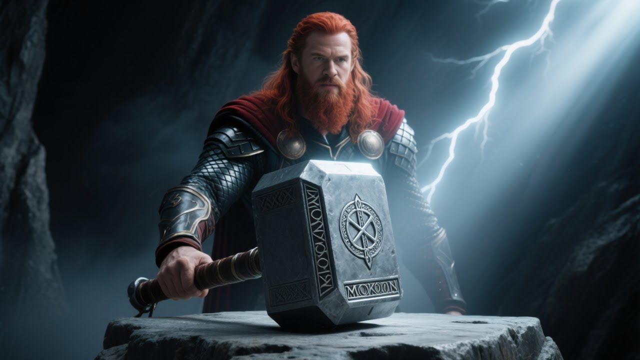 The Dark Truth Behind Thor’s Hammer — From Norse Myth to Marvel