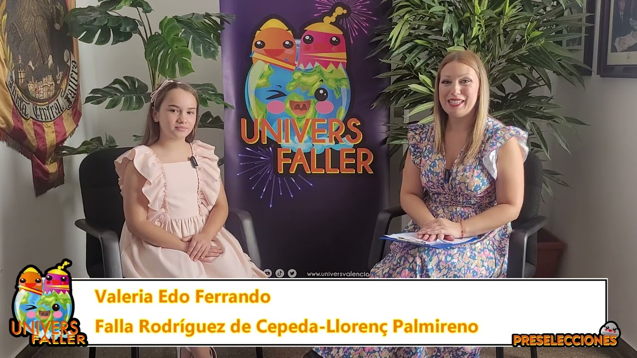 Candidata Infantil Valeria Edo Ferrando Falla Rodríguez de Cepeda Llorenç Palmireno